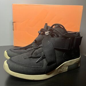 Nike Air Fear of God Raid AT8087-002 Black Fossil Sneakers Men's US 9